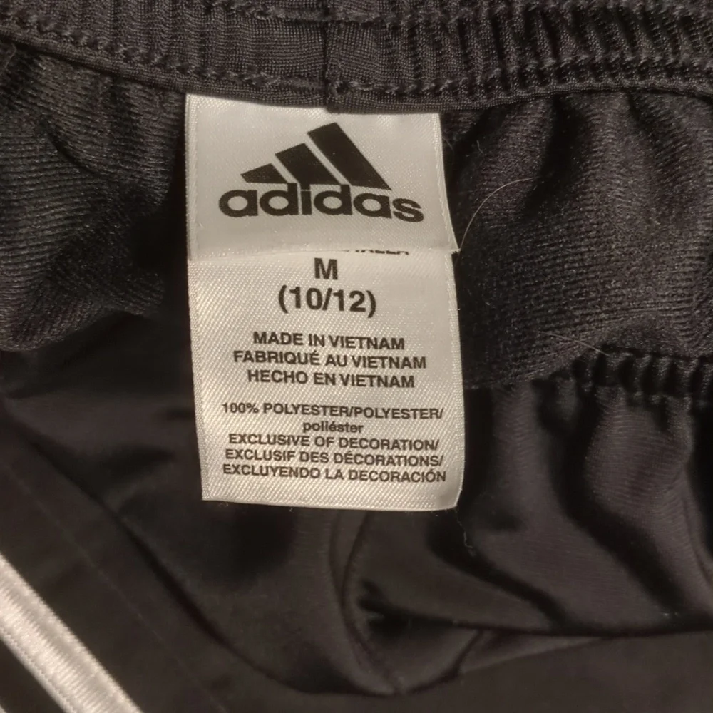Adidas | Black Active Pants Elastic Waist Pockets | M (10/12)